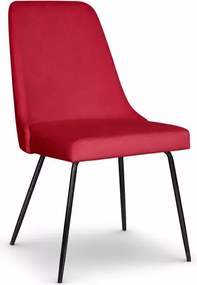 Krzesło tapicerowane Lorenz Ideal Black – styl skandynawski glamour, do jadalni i salonu