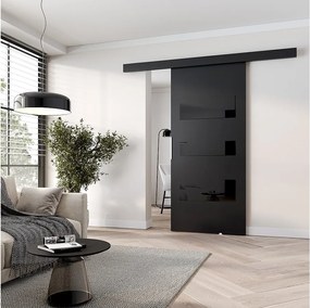 MINIO go for it, Drzwi przesuwne wewnętrzne CLEAN C 106 cm  w kolorze czarnym