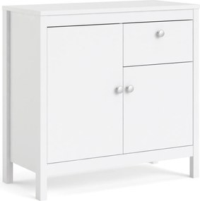 Komoda pokojowa z szafkami i szufladą Madrid 2+1 biały mat