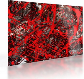 Obraz na szkle - Ekspresyjna abstrakcja (70x50 cm)