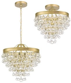 Lampa kryształowa wisząca APP1621-3CP Gold