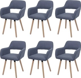 Krzesło do jadalni MCW-A50 II (zestaw 6 sztuk),  ciemnoszary