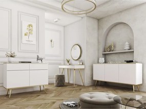 ORIANA Toaletka T 102 biała | nogi złote