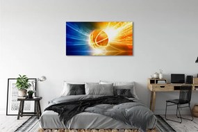 Obraz drukowany na płótnie Wieczorny Trening Koszykówki