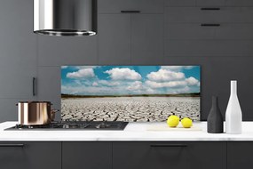 Panel Kuchenny Surowe Koryto Wyschniętej Rzeki