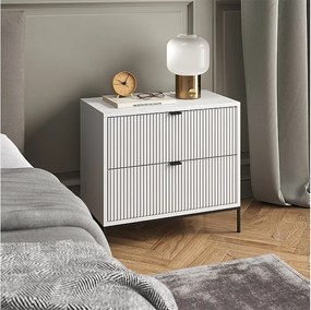 Stolik nocny biały 66x36x60 eliza