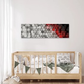 Obraz - sześciokąty 3D (170x50 cm)