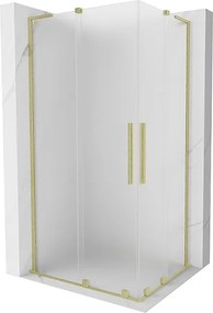 Mexen Velar L Duo kabina prysznicowa rozsuwana 100 x 90 cm, szron, złota szczotkowana - 871-100-090-02-33-55