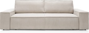 Masseno Sofa ZING z funkcją spania i pojemnikiem na pościel, Rozkładana sofa - Beżowy, POSO 02