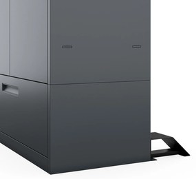 Megan Antracytowy - szuflada pojedyncza 185 cm