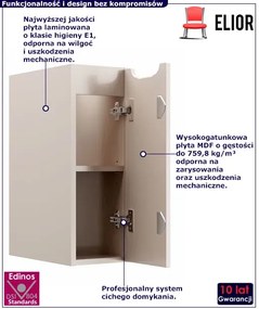 Wąska wisząca szafka łazienkowa w kolorze cashmere - Dafo 7X