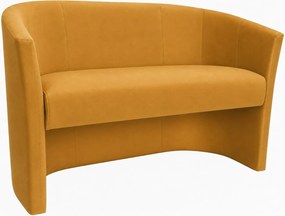 Sofa CLUB tapicerowana : Kolor tkaniny - VELVET - MG15, Typ tkaniny - Velvet