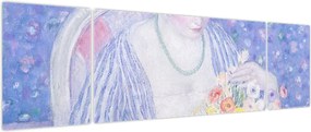 Obraz - Frederick Carl Frieseke,  The Basket of Flowers, reprodukcje (170x50 cm)