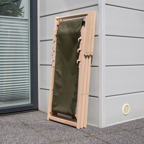 Leżak ogrodowy drewniany Gozo Classic khaki PATIO