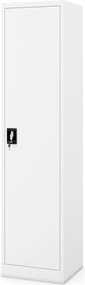 Metalowa szafa aktowa Alex 45x40x185 cm biała