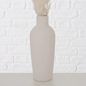 Porcelanowy wazon dekoracyjny Bianca, suszone kwiaty, wys. 16 cm