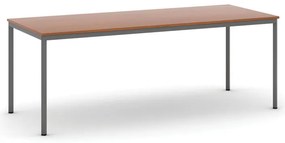 Stół jadalniany, 200x80 cm, ciemnoszara podstawa, czereśnia