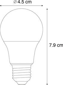 Zestaw 5 inteligentnych żarówek LED E27 z możliwością ściemniania P45 Opal 4,9 W 470 lm 2200–4000 K