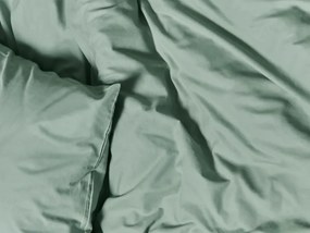 PrzytulneMieszkanie.pl PrzytulneMieszkanie.pl Bawełniana pościel CALMORA szałwiowa zieleń Rozmiar pościeli: 2 szt 70 x 90 cm | 160 x 220 cm