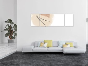 Obraz - Biała abstrakcja (170x50 cm)