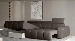 Narożnik ENZO S układ L z elektryczną regulacją siedziska Lewostronny z funkcją spania w ktaninie SORELLA 21 WERSAL