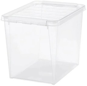 SmartStore Pojemnik z białymi zatrzaskami Classic,25 l, 25 l