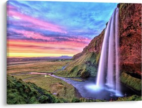 Obraz - Wodospad Seljalandsfoss (70x50 cm)