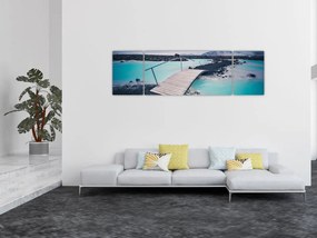 Obraz drewnianego mostu (170x50 cm)