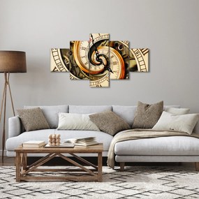 Obraz zegara (125x70 cm)