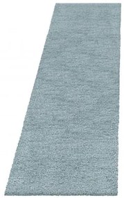 Dywan shaggy Fluffy Super Soft błękitny 80 cm x 250 cm