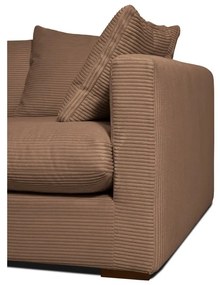 Jasnobrązowa sztruksowa sofa 220 cm Comfy – Scandic