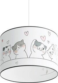 Biała lampa dziecięca Puss – Sollux