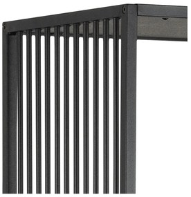 Czarny regał w dekorze kamienia 85x185 cm Strington – Actona