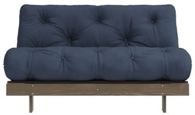 Ciemnoniebieska rozkładana sofa 140 cm Roots – Karup Design