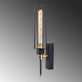 Kinkiet w czarno-złotym kolorze ø 8 cm Fellini – Opviq lights