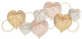 Metalowa dekoracja ścienna 91x40 cm Hearts – Mauro Ferretti