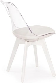 Transparentne krzesło z poduchą K245