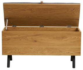 Skrzynia w dekorze dębu w naturalnym kolorze 92x48x33 cm Barco – House Nordic
