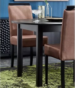 Stół okrągły rozkładany Zomme 102–142 cm MDF laminowany loft industrialny do jadalni i kuchni