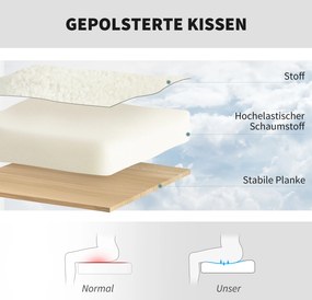 HOMCOM Obrotowy fotel biurowy z kółkami, fotel biurkowy, materiał polarowy, pianka, regulowany, do pracy zdalnej, Kremowy
