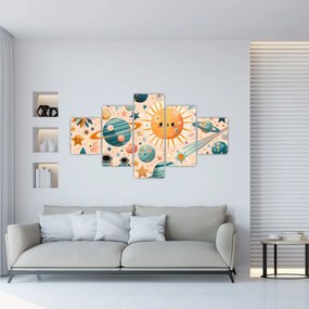 Obraz - Kawałki z kosmosu (125x70 cm)