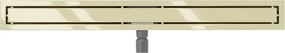 Mexen Flat M13 odpływ liniowy 2w1 100 cm, złoty - 1510100-15