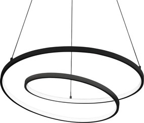 Ideal Lux - Żyrandol LED ściemnialny na lince OZ LED/55W/230V śr. 80 cm CRI 90 czarny