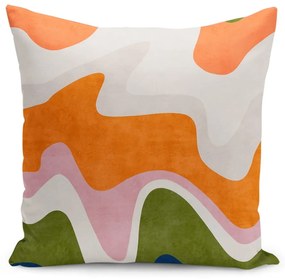 Poszewka na poduszkę 43x43 cm Squiggly Orange – Mila Home