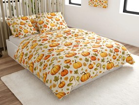 PrzytulneMieszkanie.pl PrzytulneMieszkanie.pl Pościel z mikrofibry AUTUMN PUMPKINS kolorowa Rozmiar pościeli: 2 szt 70 x 90 cm | 200 x 220 cm