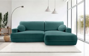 Narożnik FUEGO wolnostojący układ L strona Prawa z funkcją spania w tkaninie Bubble 14