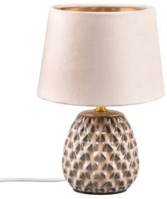 Beżowa lampa stołowa (wys. 27 cm) Ariana – Trio