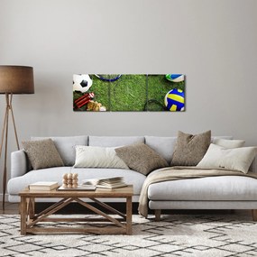Obraz - Sport (z zegarem) (90x30 cm)