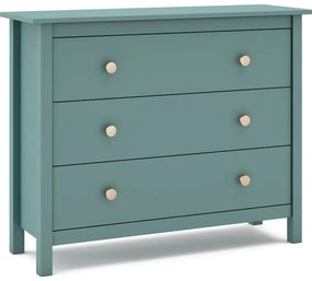 Morska niska komoda dziecięca z drewna sosnowego 100x80 cm Max – Marckeric