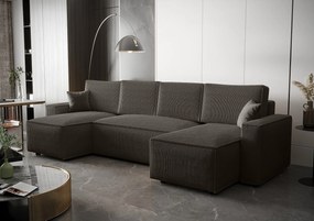 BEDANTE Narożnik AMBRO U Poso 22 z funkcją spania i pojemnikiem, kształt U, rozkładana sofa